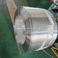 Coiled aluminum tube for heat exchanger